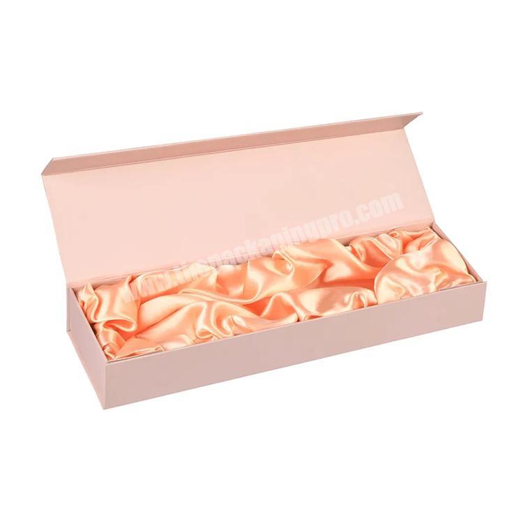 High Quality Pillow Box Hair Packaging Gold Foil Magnetic Wine Packaging Boxes Gift Boxes Wholesale