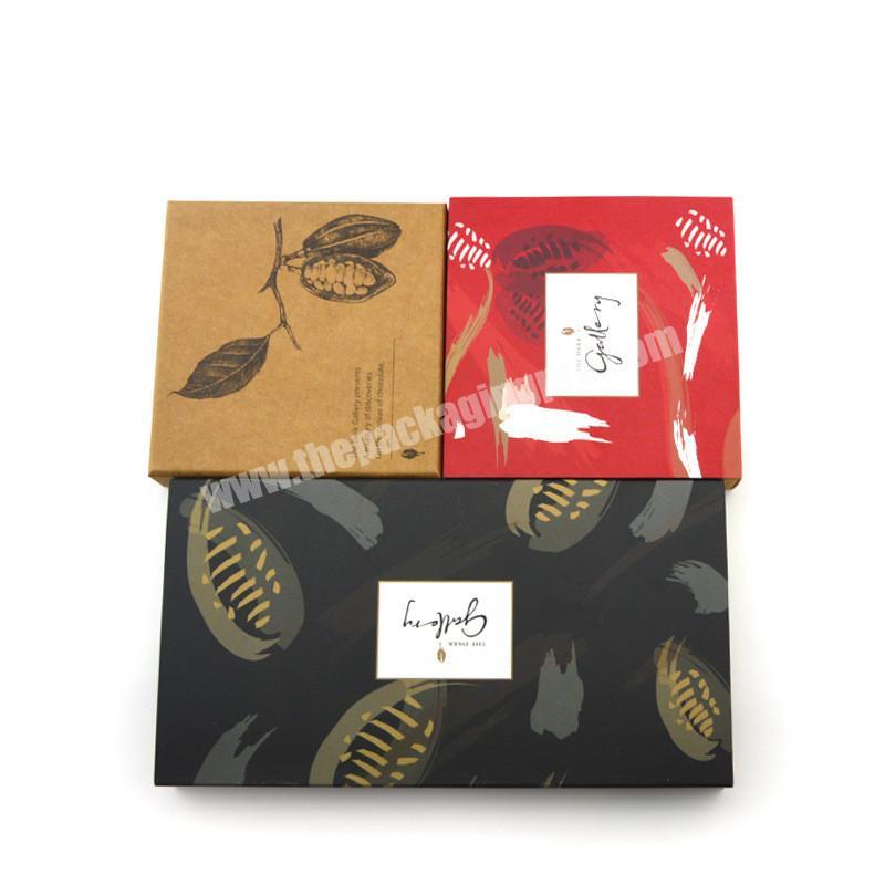 High quality printed craft paper luxury chocolate packing box