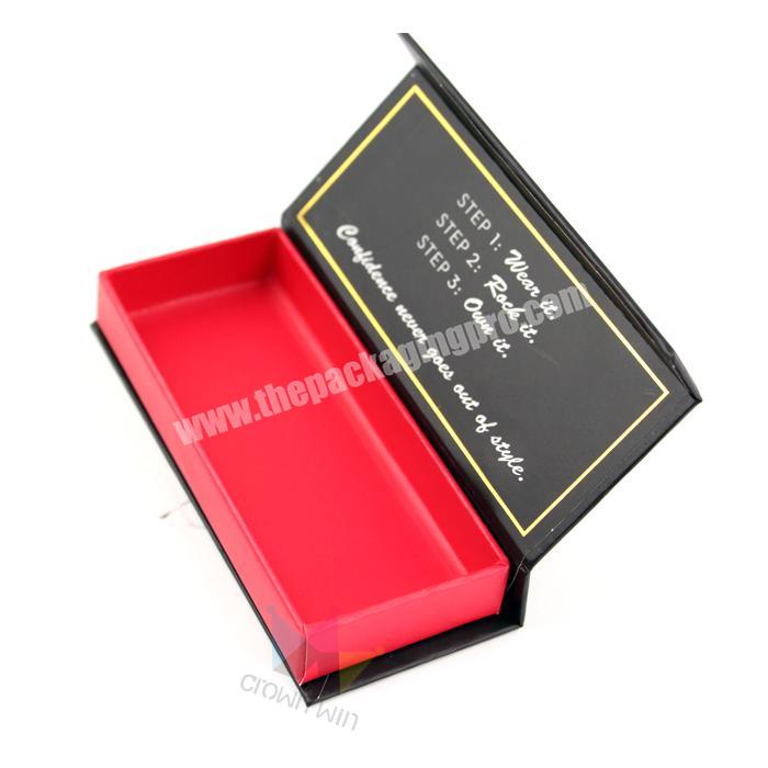 High quality private label black and red eyelash box