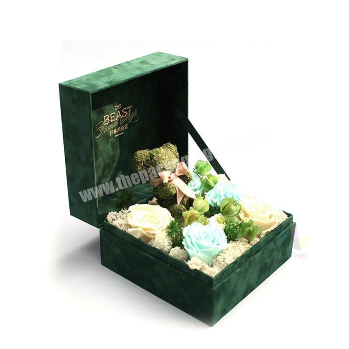 High Quality Rectangle Flower Boxes With Velvet China Supplier