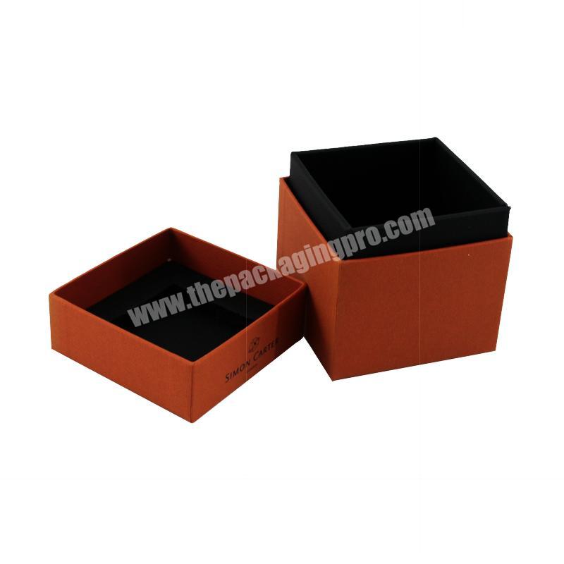 High quality recyclable custom jewellery gift box with inserts square lid and base box for jewelry packaging