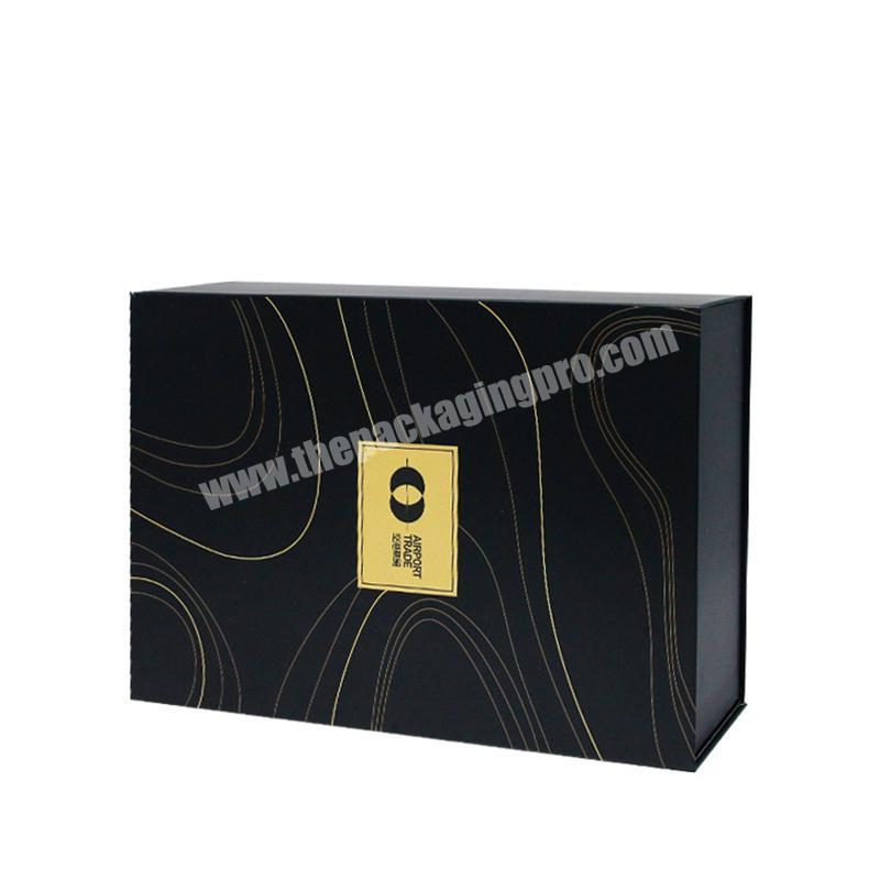 High Quality Recyclable Custom Logo Luxury Gift Black Packaging Box