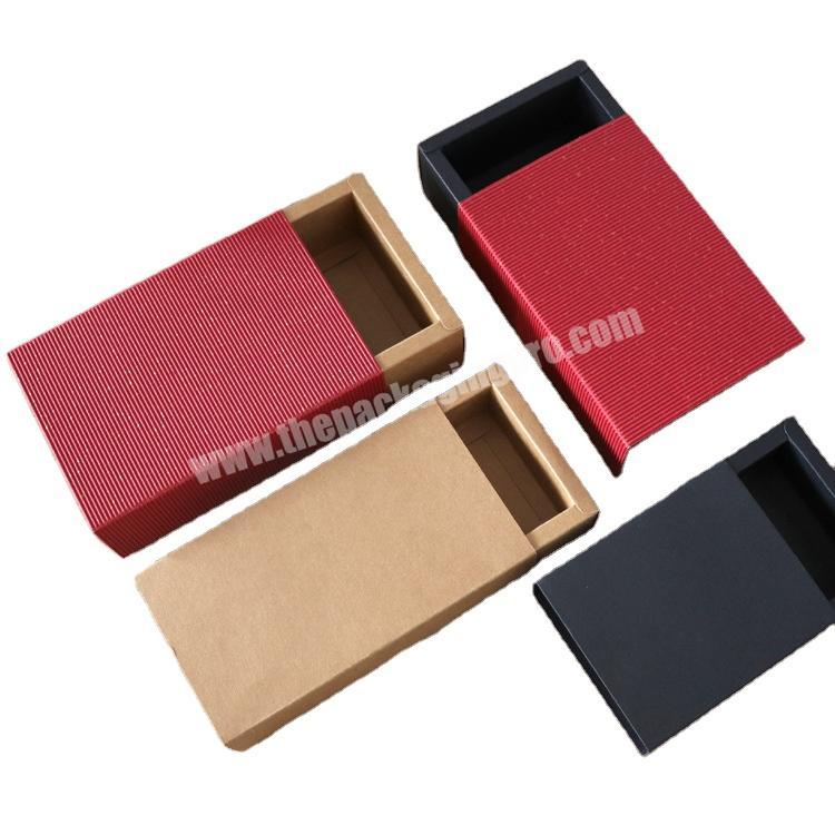 high quality recyclable custom printing cardboard paper drawer gift box