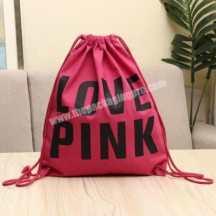 High quality recyclable drawstring promotional cotton bag for kids