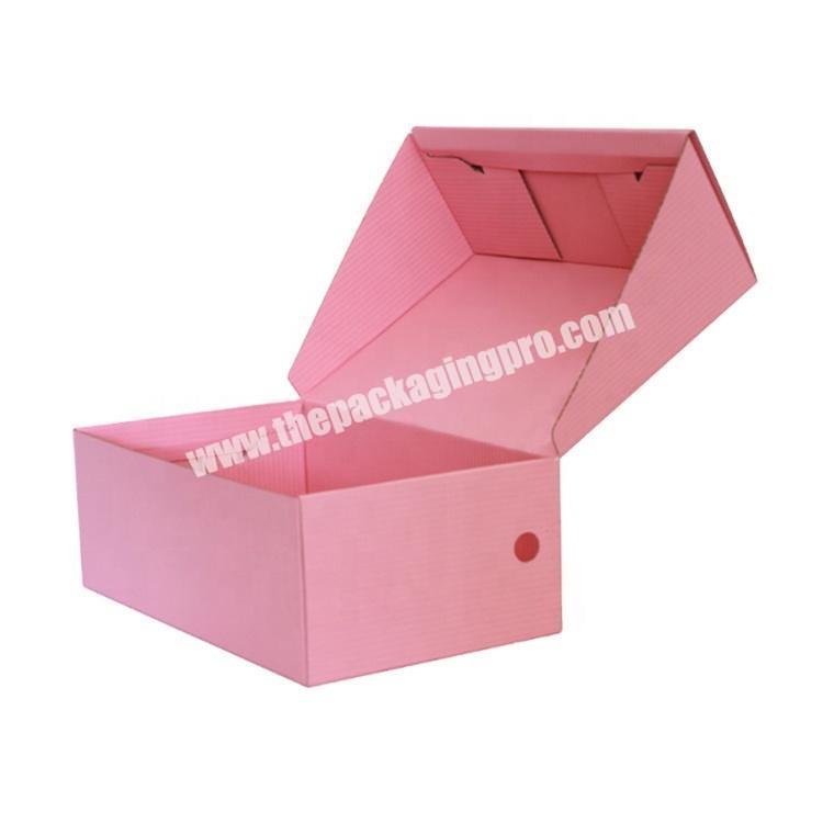 High Quality Recycled Corrugated Shipping Box Folding Shipping Box Pink Mailer Box for Dresses and Cosmetics