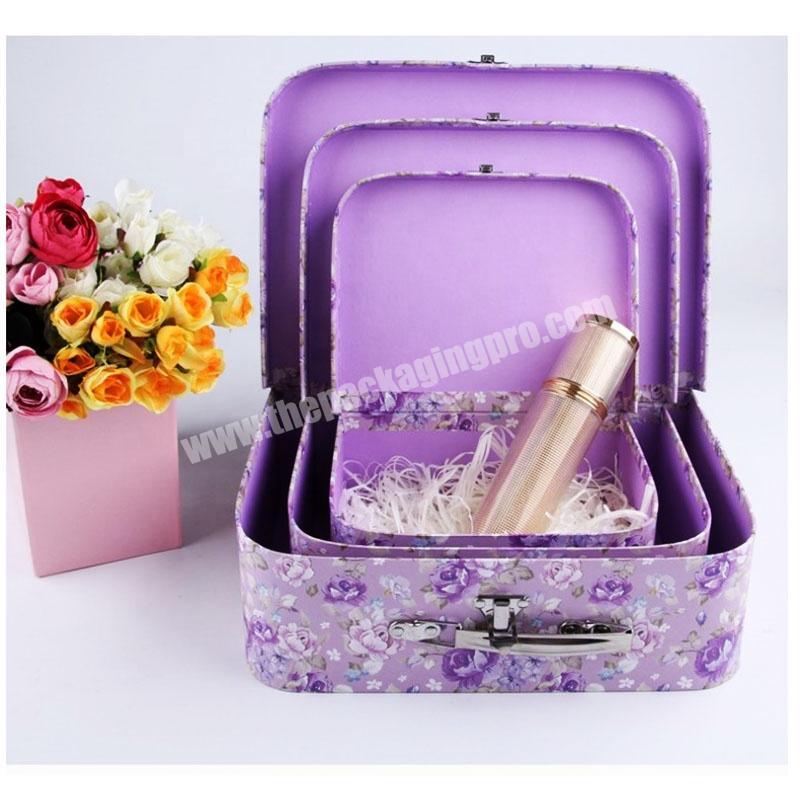 High Quality Retro Suitcase Shaped Gift Packaging Box Mini Suitcases For Wholesale
