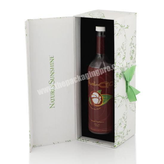 High Quality Rigid Cardboard Wine Packaging Gift Paper Box