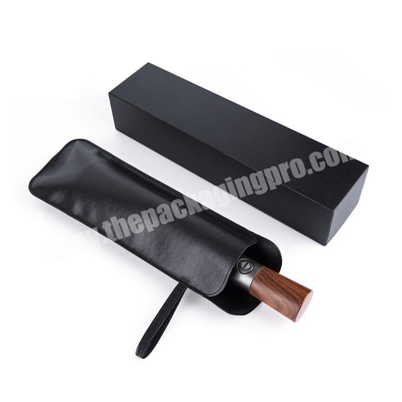 High Quality rigid Folding Cardboard with magnet Luxury sunshade straight promotion Gift Box For Umbrella