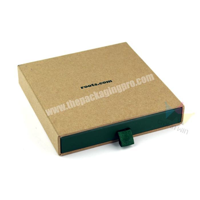 High Quality Sliding Wallet Kraft Gift Box CrownWin Packaging