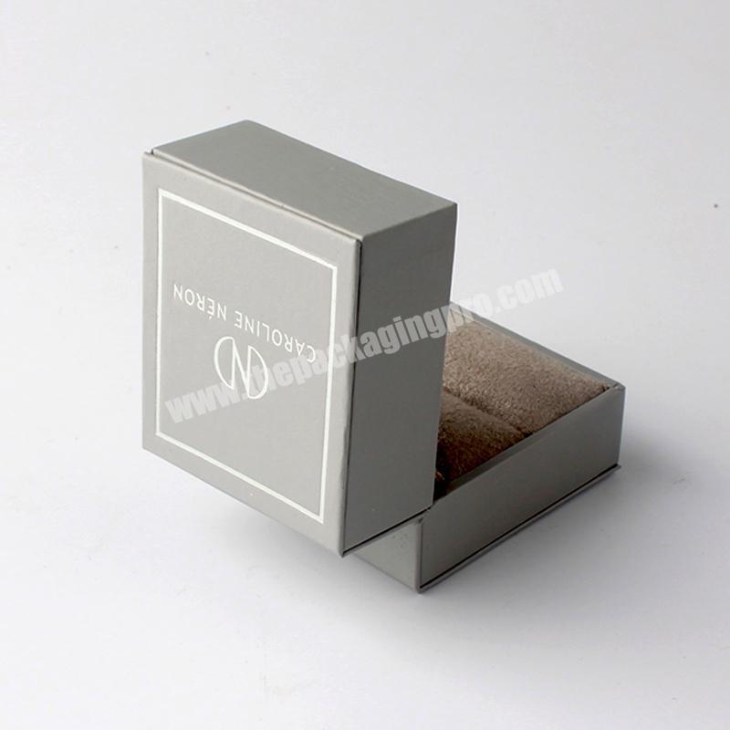 High Quality Small Gift Paper Box with Golden Foil for Jewelry