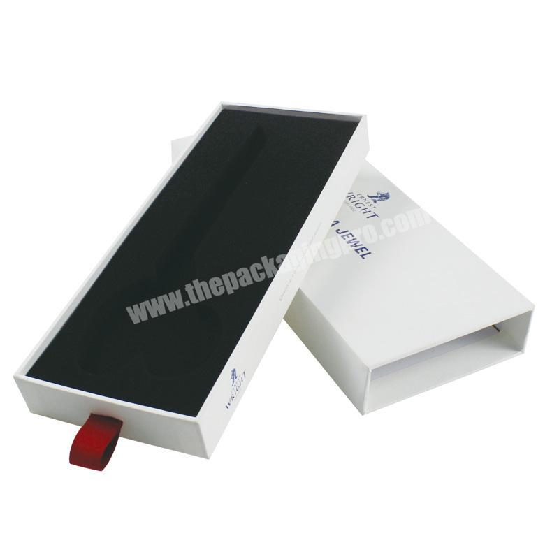 High Quality Special Paper Drawer Cardboard Gift Box With Ribbon Puller