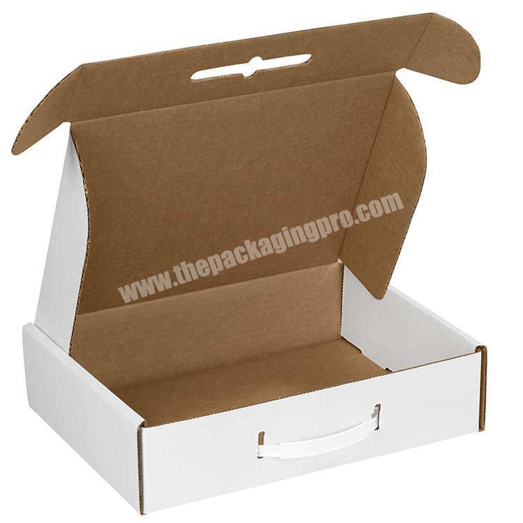 High Quality Strong 5 Layer Corrugated Paper Shoe Shipping Packaging Box With White Color