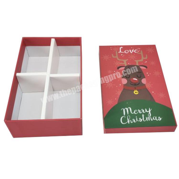 High quality top selling customized design cardboard paper gift box packaging for Christmas