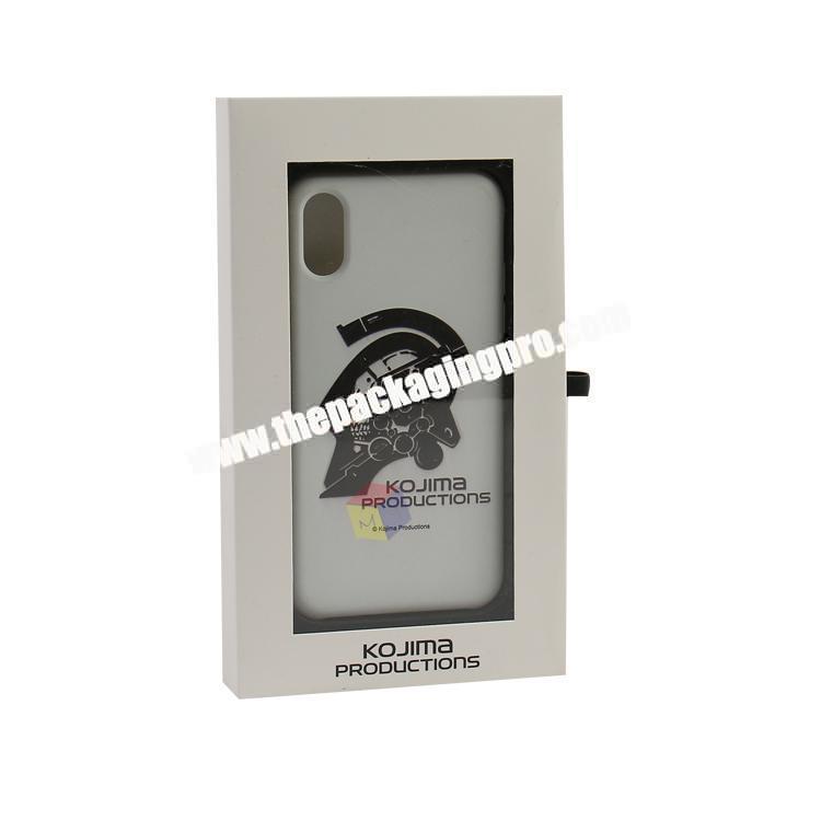 high quality transparence windows mobile phone case packaging box