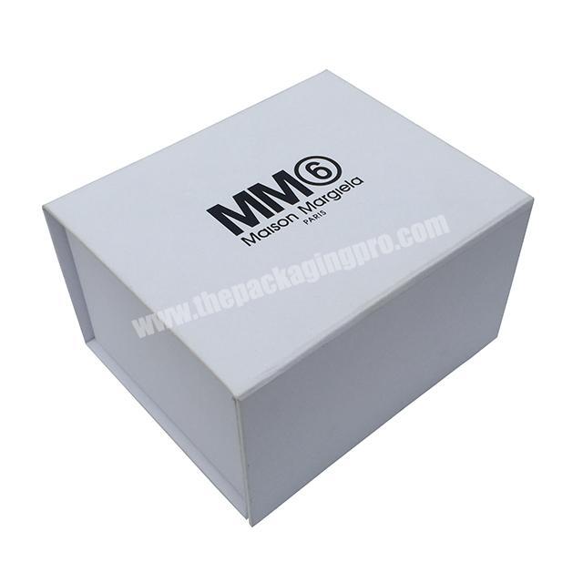 High quality White rectangle cardboard gift box with logo printing