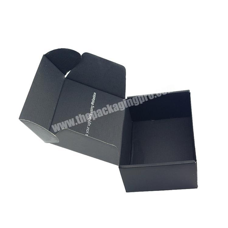 High quality wholesale black matt mailer box