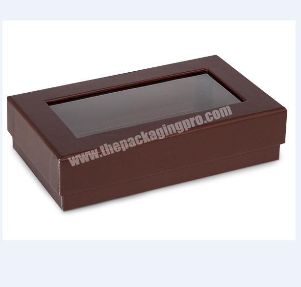 High Quality Wholesale Custom Cheap Clear Window Hard Cardboard Gift Packaging Box