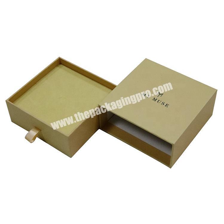 High Quality Yellow Drawer Boxes Cardboard Logo Printed Gift Packaging Boxes