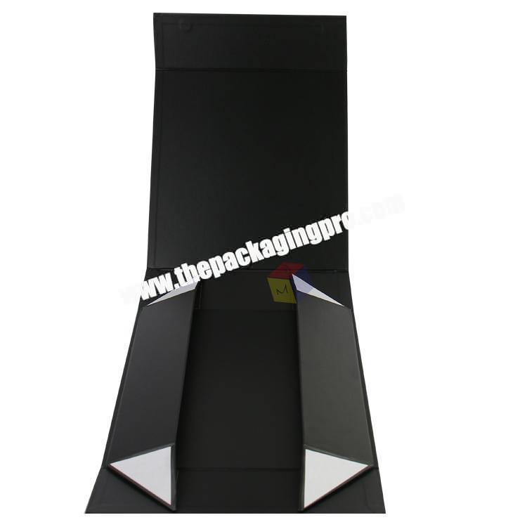 hight quality black magnet box packaging for clothing