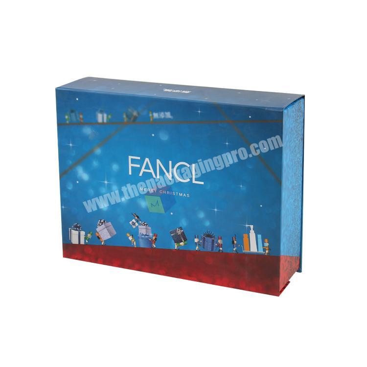 hight quality colourful printed cosmetics flat folding gift box