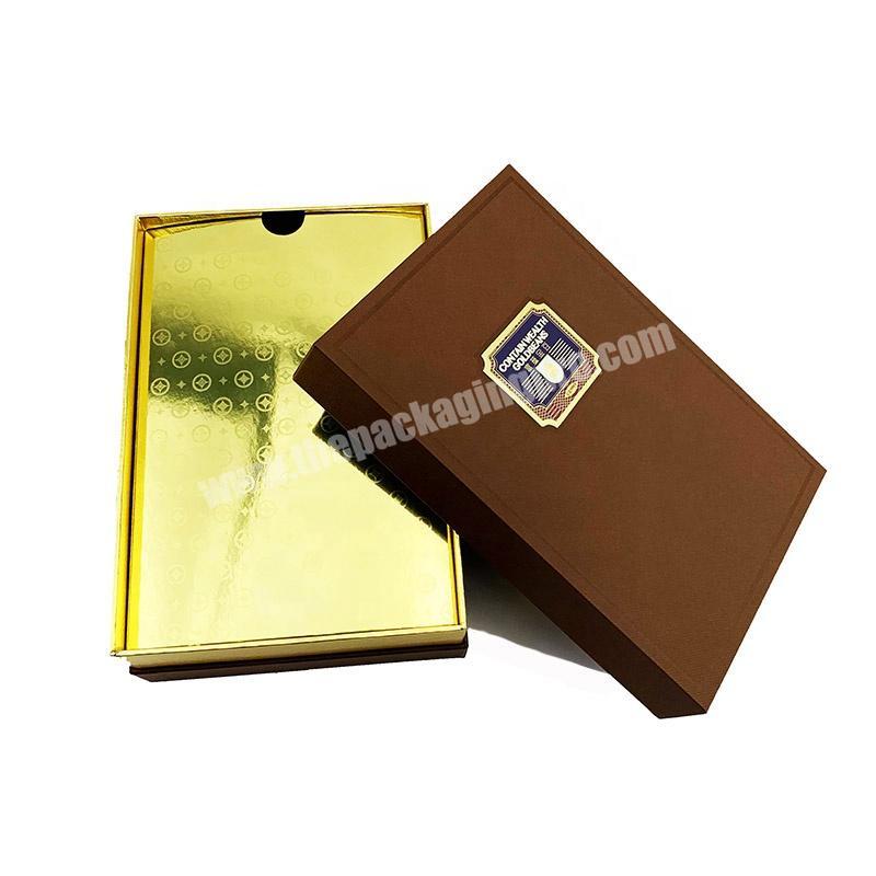 Higt-end fancy paper packaging cardboard gift box with embossing
