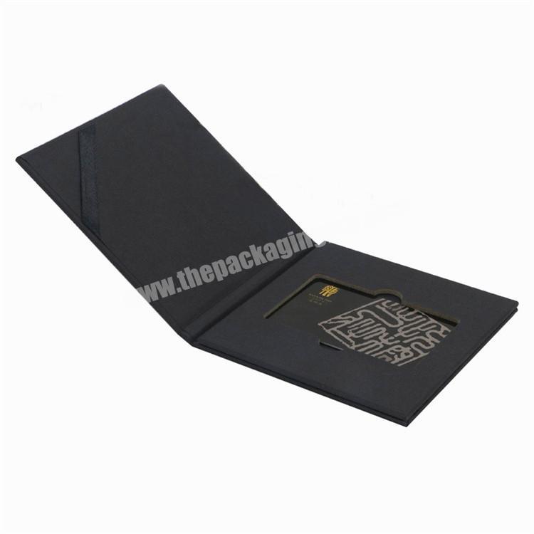 Holder Black Wholesale Jewelry Membership Bank Greeting Card Paper Packaging Luxury Credit Card Gift Card Box