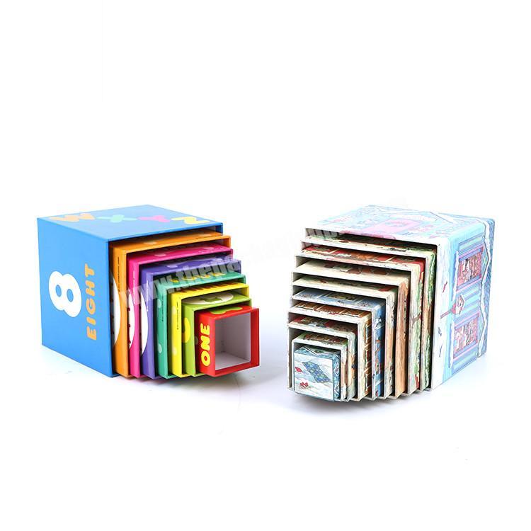 Holiday style paper type gift box with handle party gift box ShenZhen supplier