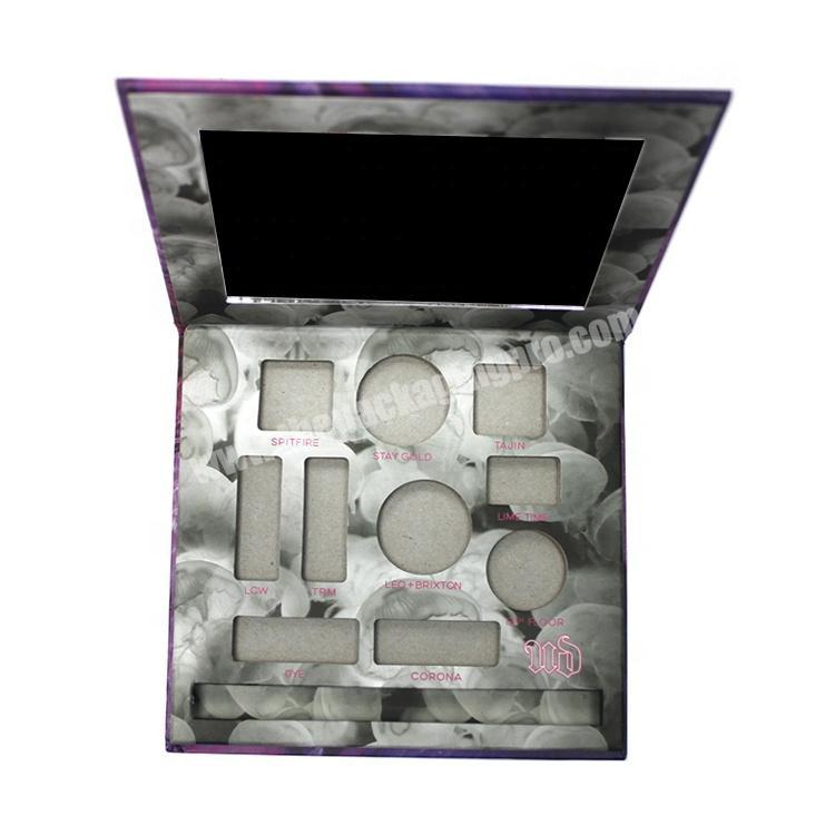 Holographic Logo Shiny Spot UV Custom Design Eye Shadow Box Packaging