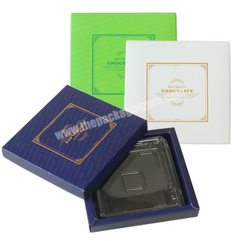 Homemade Custom Luxury Chocolates Candy Card Paper Gift Boxes Packaging Chocolate With Insert