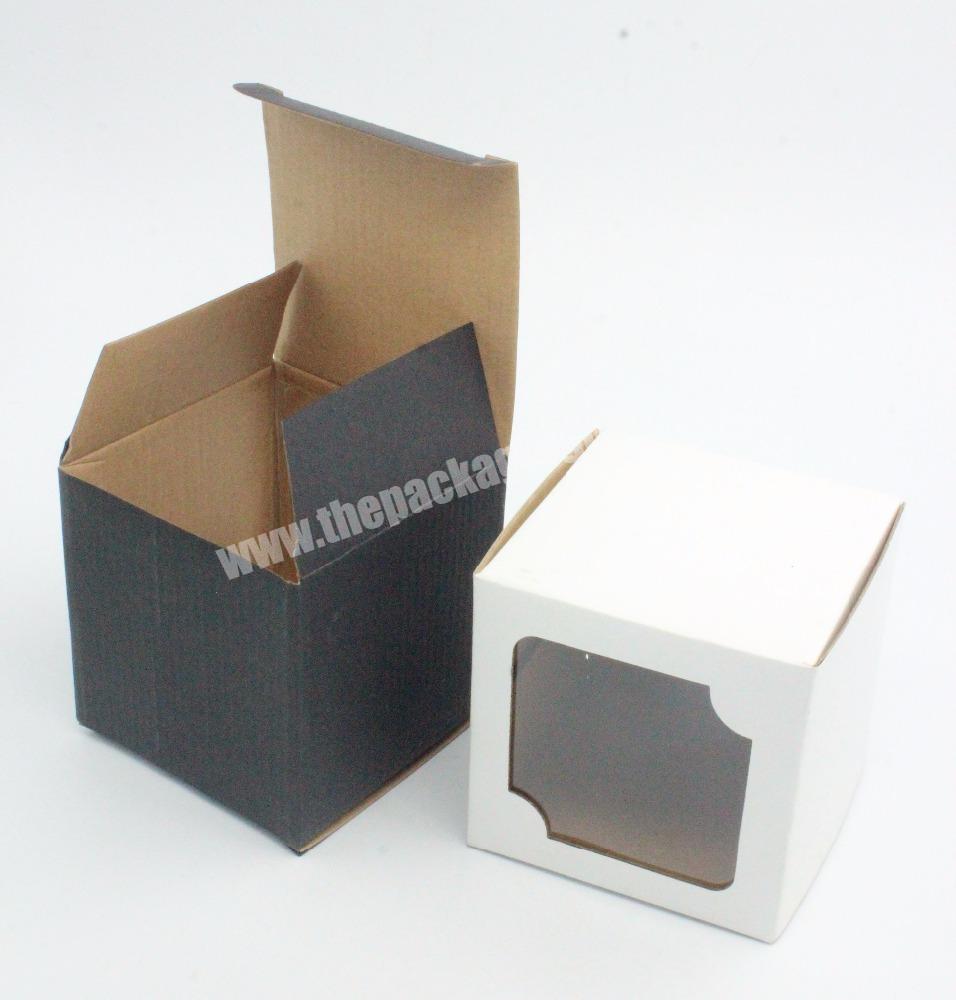 Hot!!! 3-Layer E-Flute Custom Printing Window Corrugated Box for Jar coffee mug Packaging