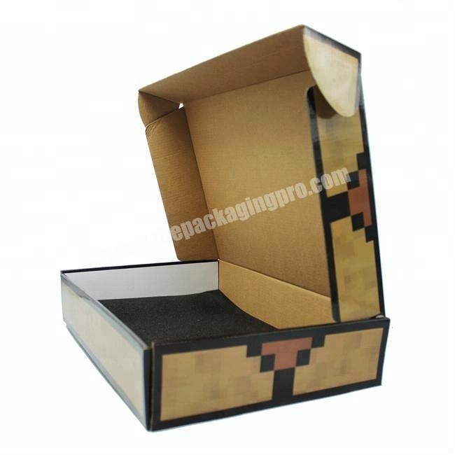 Hot!!! Accept Custom Made Tuck Top Corrugated Postage Purple Colored Mailers Box