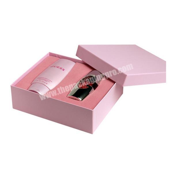 Hot Custom Print Coated Paper Rigid Classic Two Piece Beauty Products Gift Packaging Boxes