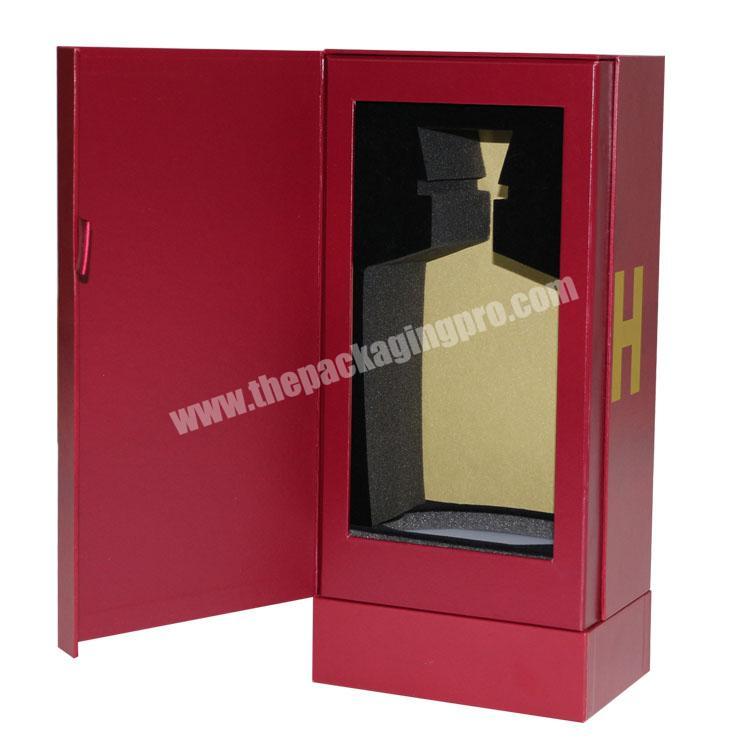 Hot Design Luxury Customized Display Gift Wine Paper Box With Bottle
