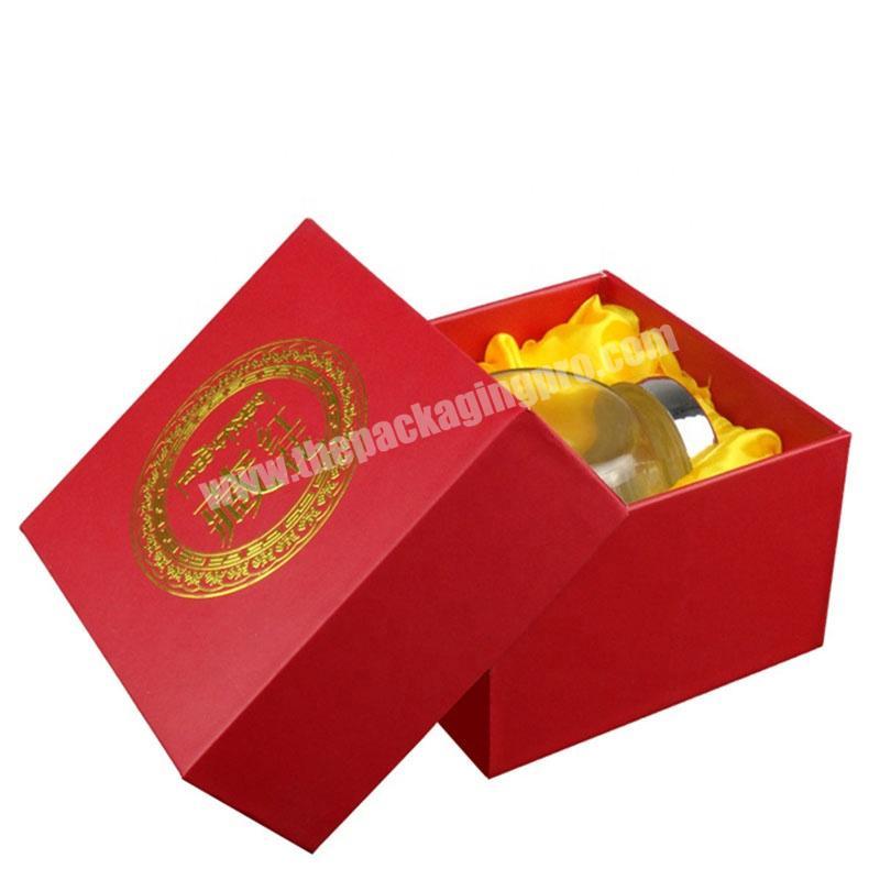 Hot Foil Stamping Logo Professional Handmade Bottle Gift Package Paper Cardboard Saffron Packaging Boxes With Soft Silk Satin