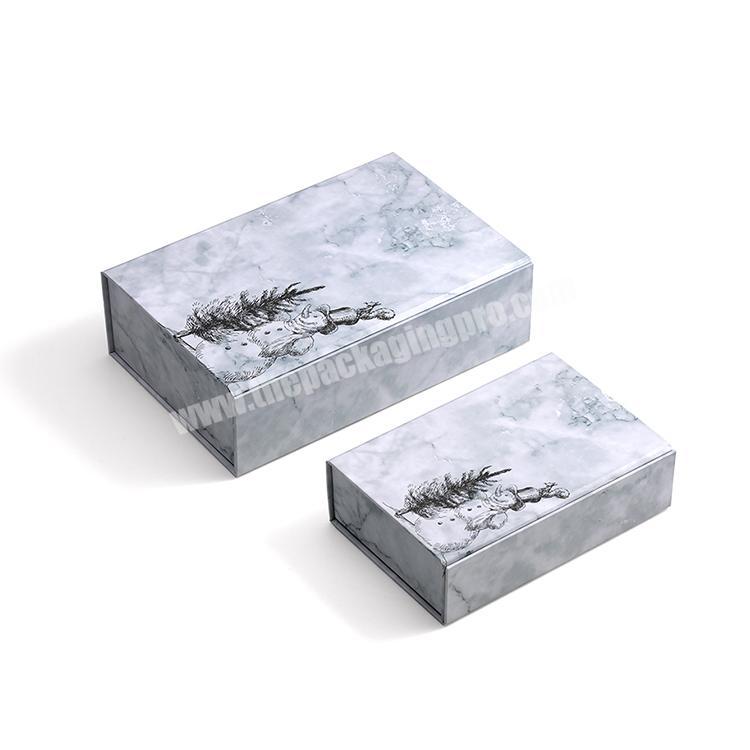 Hot New Products Shenzhen Customized box folding gift box craft marble pattern gift paper box