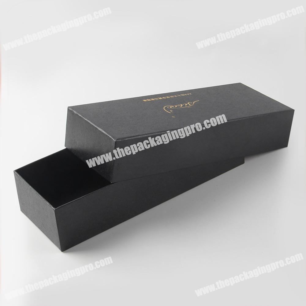 Hot products top 20 gift black custom cardboard rigid set-up wig packaging paper boxes