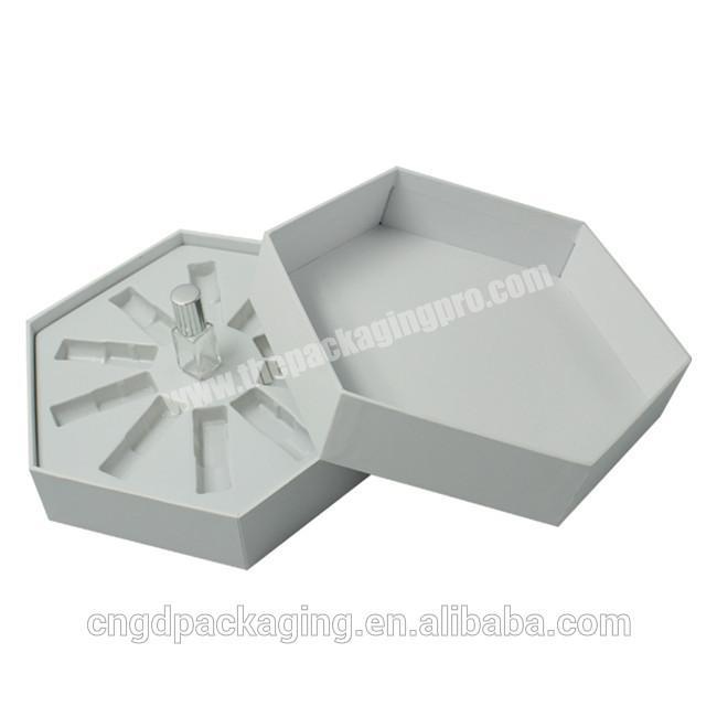 Hot Sale Alibaba Promotional High Quality Cardboard Box For Nail Polish, Printing Custom Hexagonal Cosmetic Packaging Box