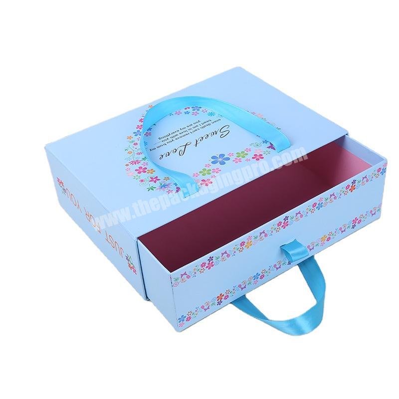 Hot sale apparel creative gift box drawer gift box packaging bag for t shirt