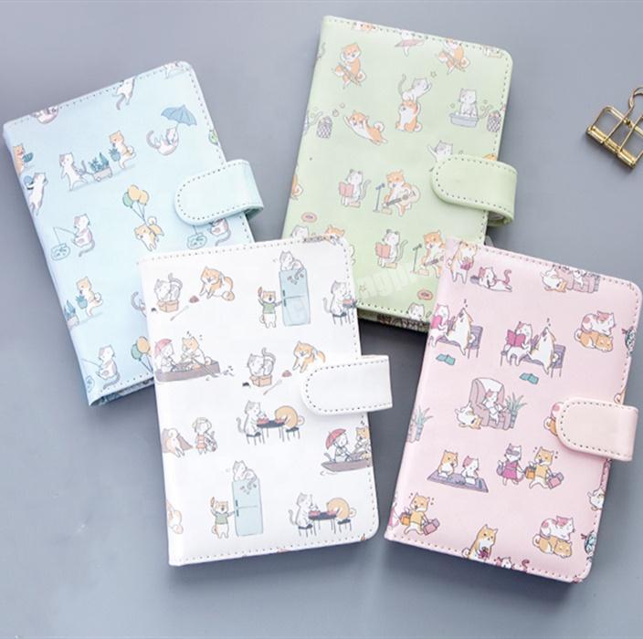 Hot Sale Cartoon Printing Notebook Cute Diary For Student With Snap Tab