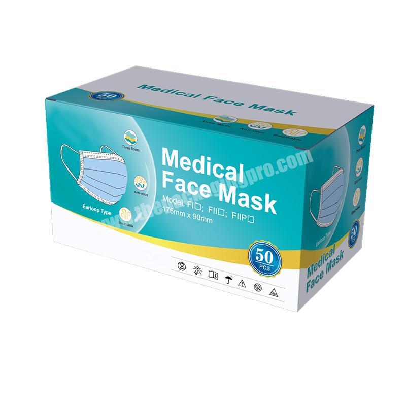 Hot sale china medical color face masks boxes