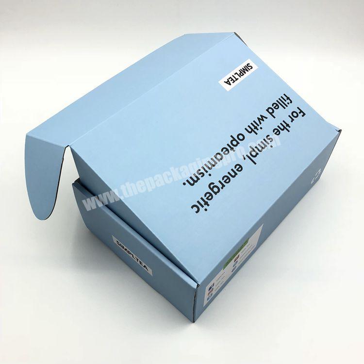 Hot Sale Colorful Printing Flat Corrugated Gift Packing Box Made With Thick Paper