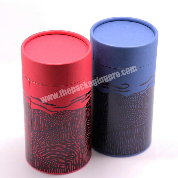 Hot sale craft paper cylinder gift packaging round carton box with lid
