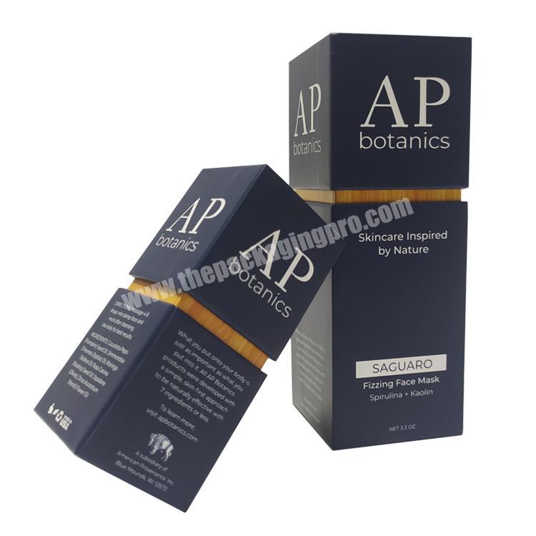 Hot Sale Custom Cardboard Oil Skin Care Cosmetic Packaging Gift Box with Custom