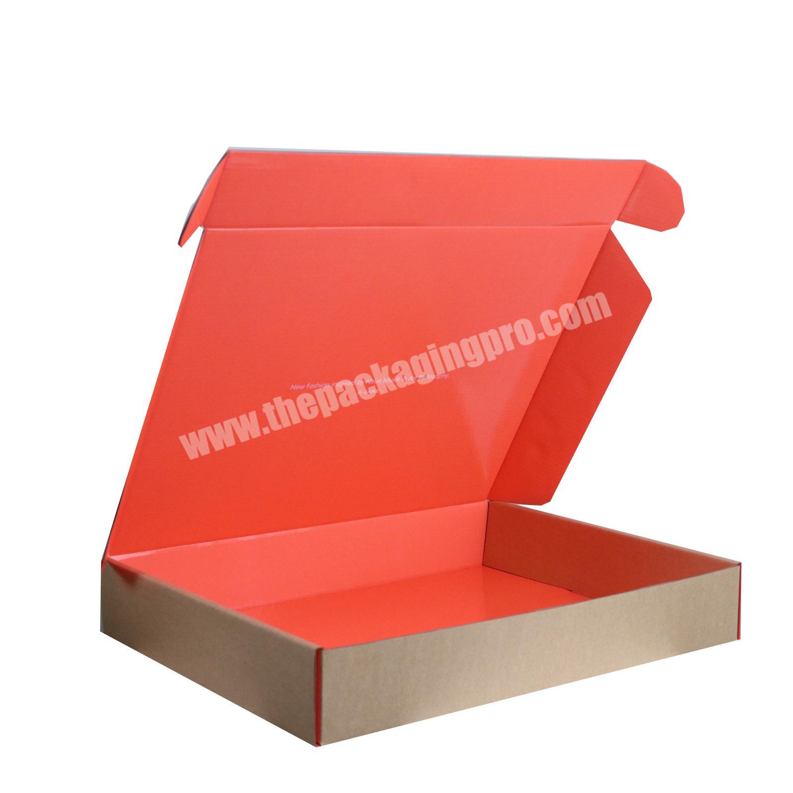 hot sale custom clothing mailing corrugated packaging box with logo