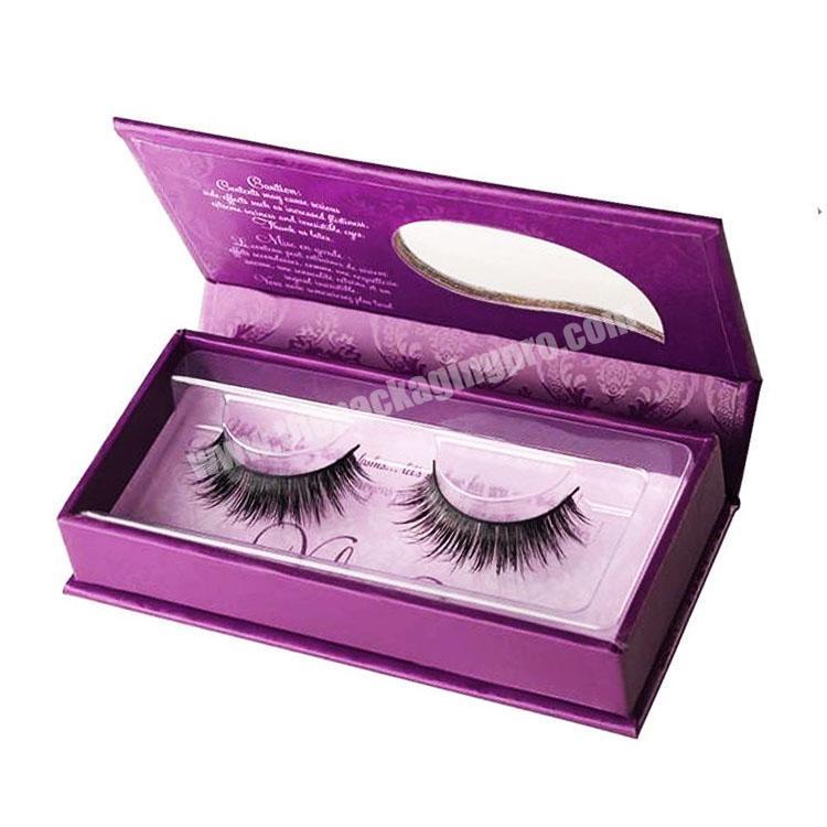 hot sale custom  free 3d mink eyelashes private label eyelash box pink glitter book shaped paper box packaging