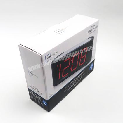 Hot Sale Custom Logo Corrugated Paper Packing Box For Alarm Clock Packaging  Box