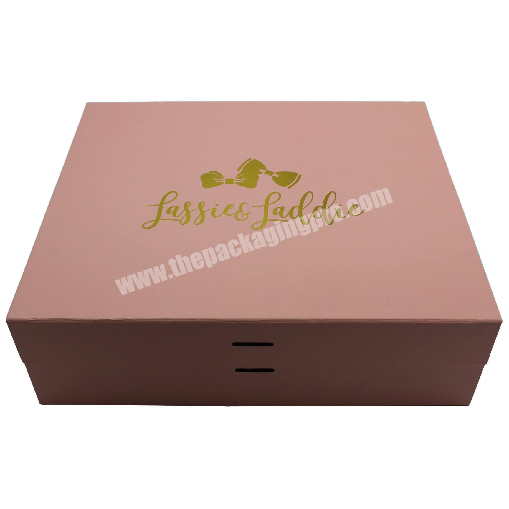 Hot Sale Custom Logo Recycled Pink Beauty Rigid Flower Kraft Cardboard Boxes