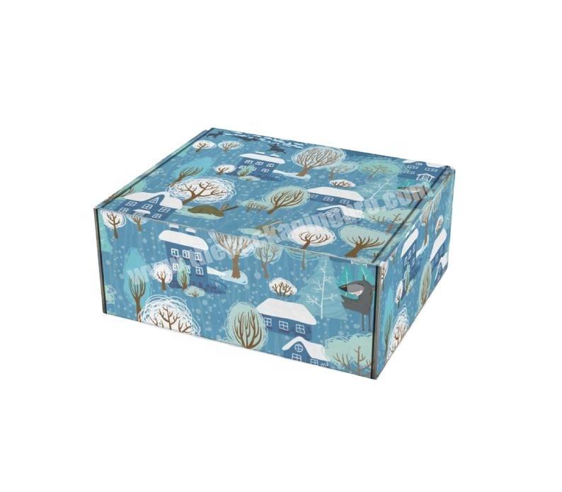 Hot Sale custom paper gift package cardboard box corrugated socks wig cake food carton product packaging box