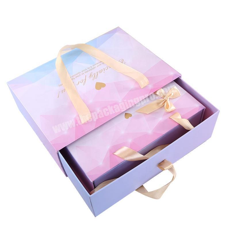 Hot Sale Custom Printed Luxury Handmade Gift Packaging Cardboard Rigid Paper Drawer Perfume Box