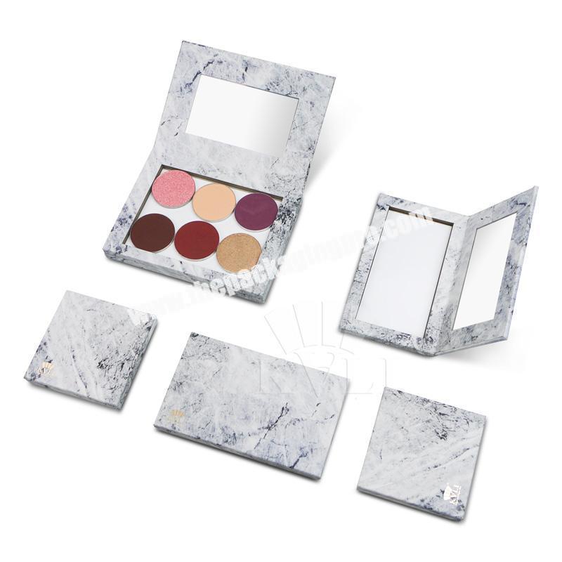 Hot sale design flip top paperboard cosmetic palette with magnetic best for eyeshadow powder